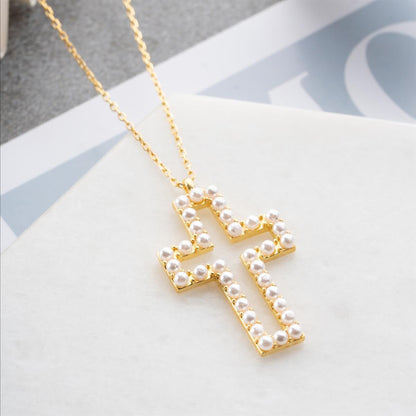 925 Sterling Silver Necklace for Women, Cross Necklace for Women and Girls Genuine Gems Zircon, Birthday and Christmas Jewelry Gift