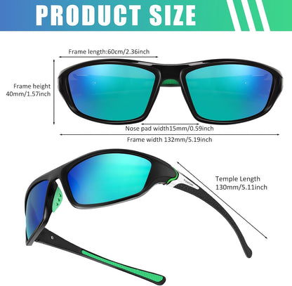 4 Pairs Men Polarized Sunglasses with UV Protection Driving Glasses Sports for Sport Outdoor Activities