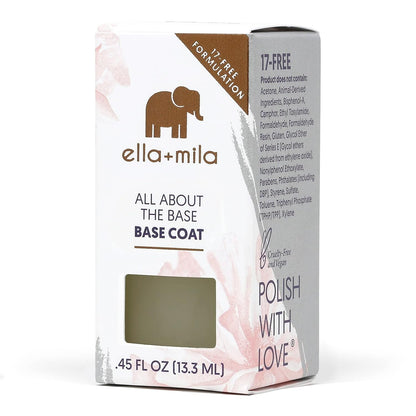 "All about the Base - Coat Nail Polish - Long-Lasting Ridge Filler Base Coat - Nail Care That Helps Smooth & Fill Natural Nails (0.45 Fl Oz)