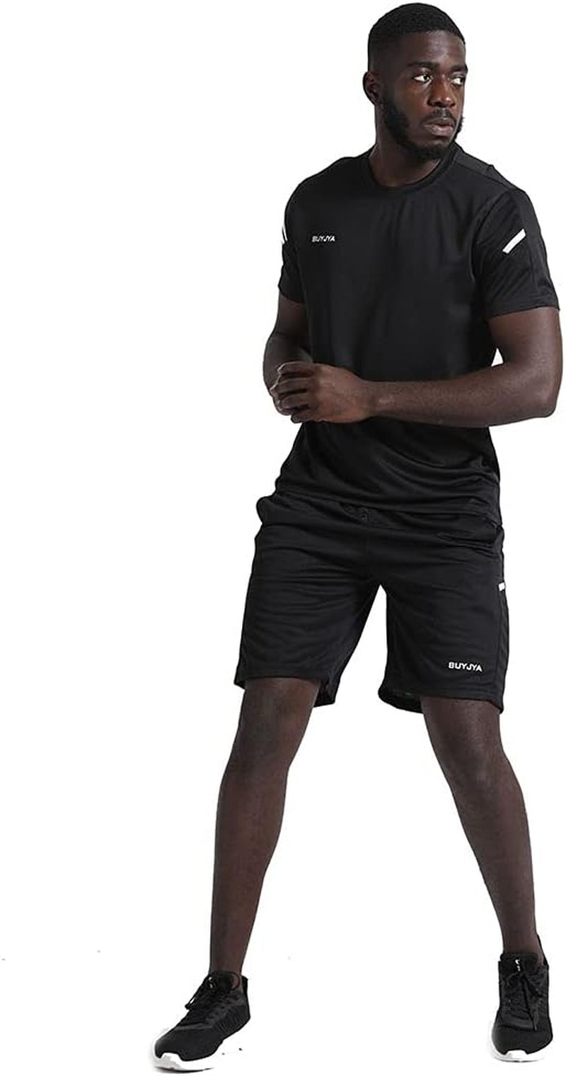 Men'S Workout Clothes Athletic Shorts Shirt Set 3 Pack Basketball Football Training Running Gym Christmas Gifts - WORLD TIME VISITS
