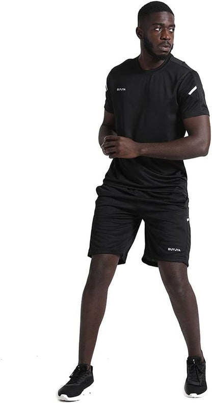 Men'S Workout Clothes Athletic Shorts Shirt Set 3 Pack Basketball Football Training Running Gym Christmas Gifts - WORLD TIME VISITS