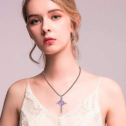 16Pcs Cross Pendant Trays Photo Charms Bezel Settings and 16Pcs Glass Cabochon Dome Tiles Clear Cameo Memorial Photo Pendant for Bouquet Wedding Graduation Easter Making