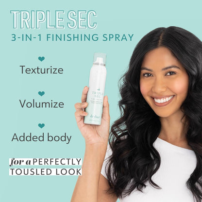 Drybar Triple Sec 3-In-1 Finishing Spray | Adds Texture, Amplifies and Refreshes Hair for Fuller Styles & Absorbs Light Oils, All Hair Types