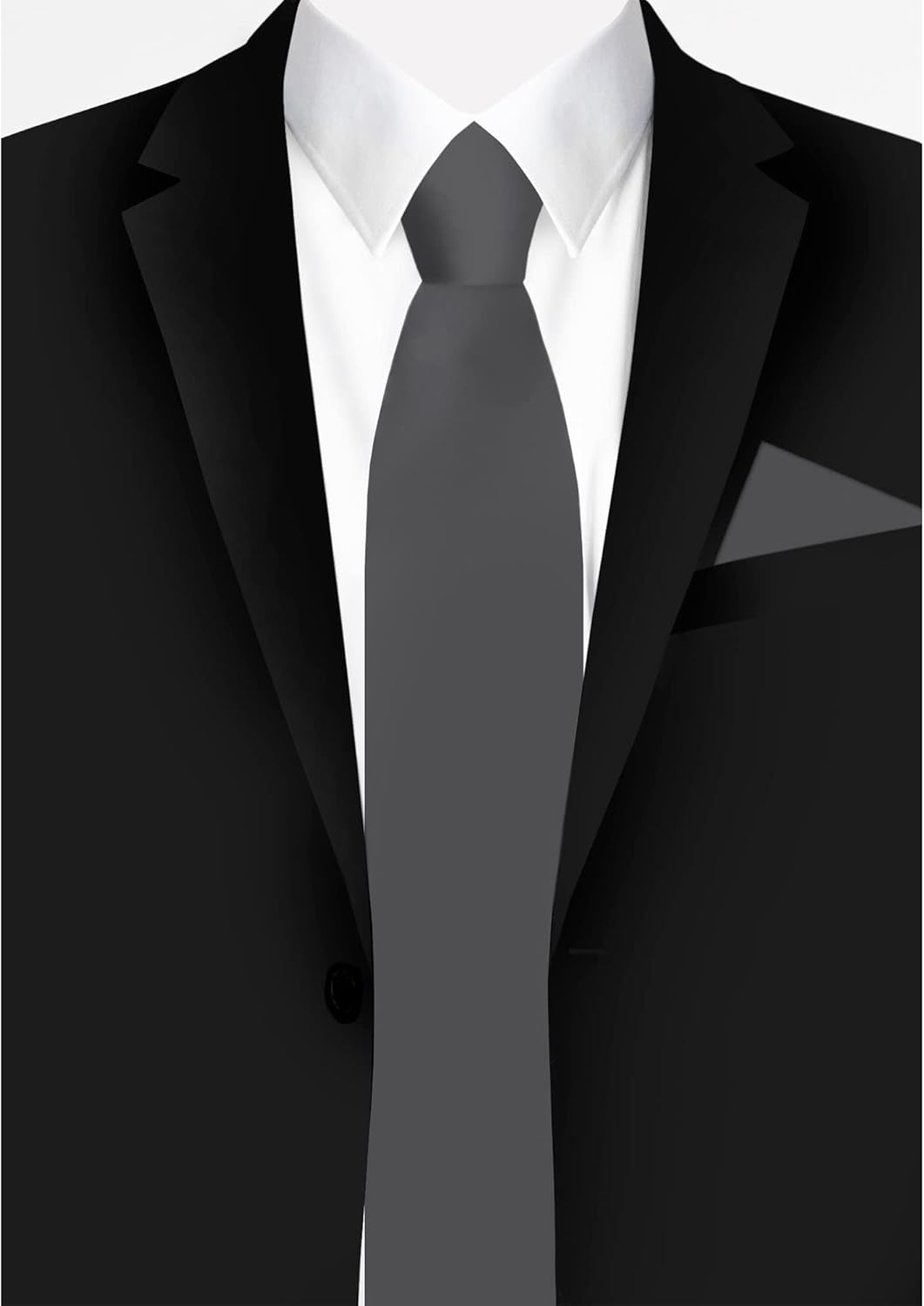 Men'S Extra Long Solid Color Tie