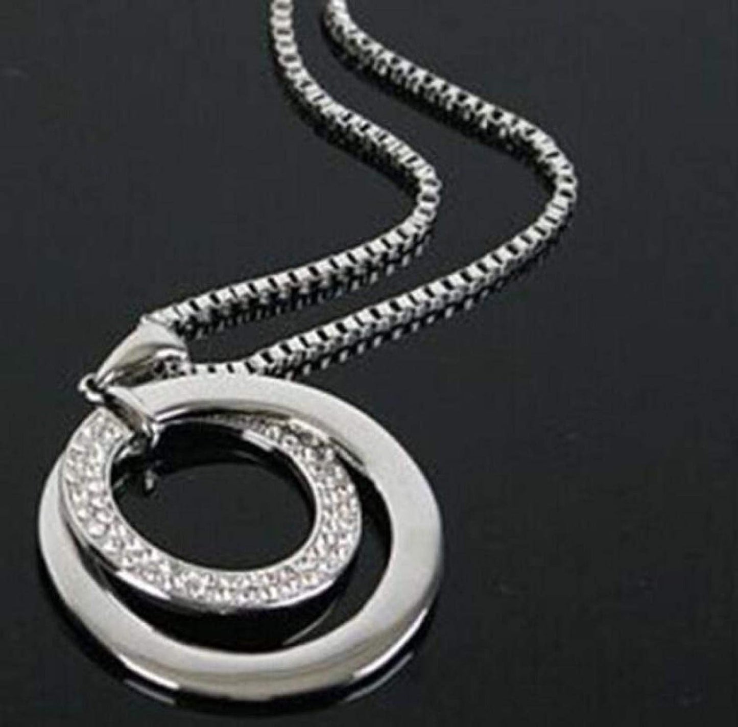 Necklaces for Women Infinity Love Heart Letter Pendant Charm Engagement Crystal Rhinestone Necklace Jewelry Gifts for Wife, Birthday or Chrismas Holiday Gift for Her, Mom, Girlfriends