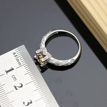 Korea Style 925 Sterling Silver Jewelry Sets Champagne Topaz Wedding Women Earrings/Pendant/Necklace/Ring/Bracelets
