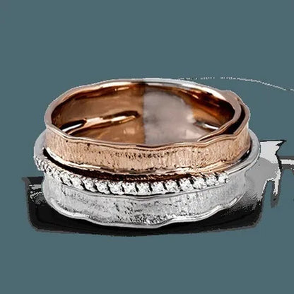 Delysia King Two-Layer Zircon Ring