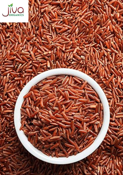 Organic Red Rice 10 Pounds Bulk Bag from India - 100% Natural & Non-Gmo