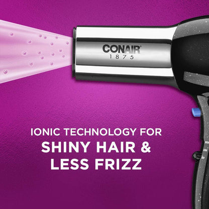 Hair Dryer, 1875W Full Size Hair Dryer with Ionic Conditioning, Blow Dryer - WORLD TIME VISITS