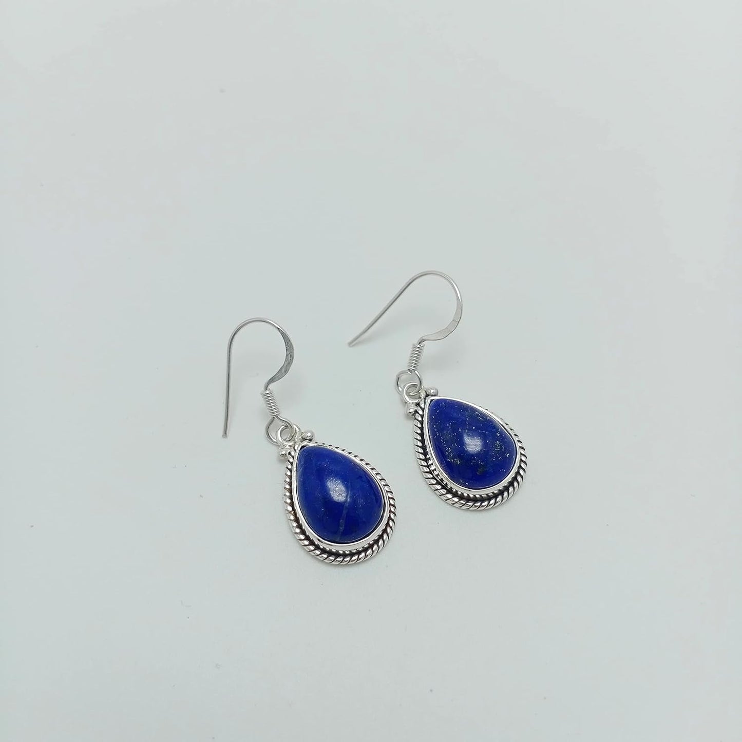 925 Sterling Silver Earring Lapis Lazuli Earring Handmade Gemstone Earring Pear Shape Jewelry Mother'S Gift/Silver Jewelry/Gift for Her