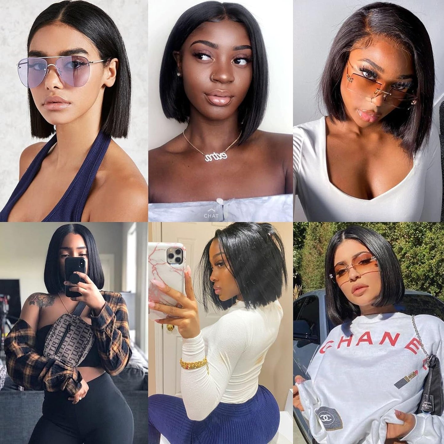 10 Inch Short Human Hair Bundles Natural Color 4 Bundles 12A Brazilian Virgin Hair 100% Unprocessed Straight Human Hair Bundles(10"10"10"10")