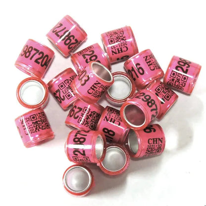 50 Pcs Mixed Color Dove Bands Bird Foot Ring Species Identify Training Rings Pet Bird Label Sign for Pigeon Dove Chicks Small Poultry Pet Supplies ZIO