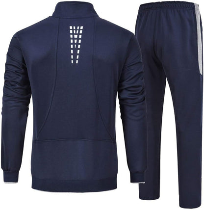 Men'S Tracksuit Sweatsuits 2 Piece Set Athletic Jogging Gym Activewear Sweat Track Suits Sets - WORLD TIME VISITS