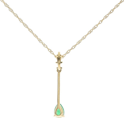 10K Yellow Gold Real Diamond Pendant (I1) with Genuine Peridot & Natural Emerald Daily Work Wear Jewelry for Women Gifts for Her