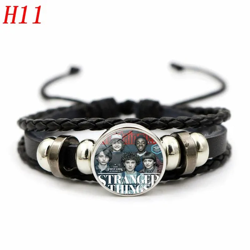 12 Styles Stranger Things 4 Hellfire Club Time Gem Bracelets & Bangles for Unisex Women Men Fashion Jewelry Gifts