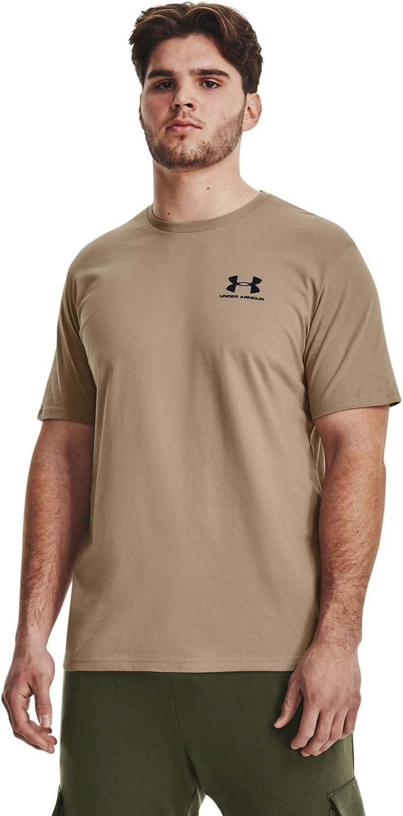 Men'S Sportstyle Left Chest Short-Sleeve T-Shirt , (237) Sahara / / Black , Medium - WORLD TIME VISITS