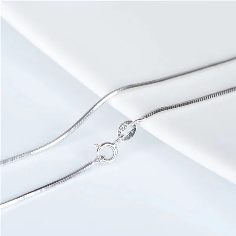 Best Ladies Chain Necklace Solid Surface Filled with 18K Gold and Italian 925 Sterling Silver Jewelry Figaro Snake Chain Necklace Fine Jewelry Length: 16-30 Inches