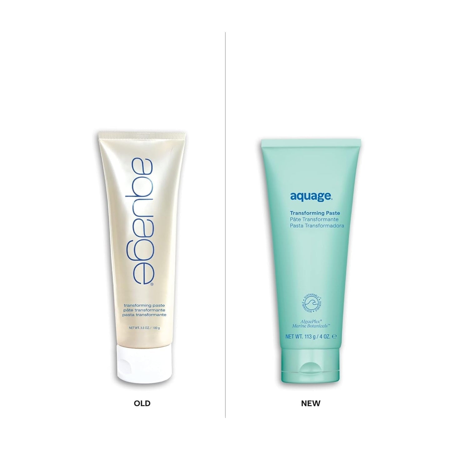 Aquage Transforming Paste, Ultra-Firm Hold Texturizer, Non-Greasy, Combines the Flexibility of a Wax with the Hold of Hairspray