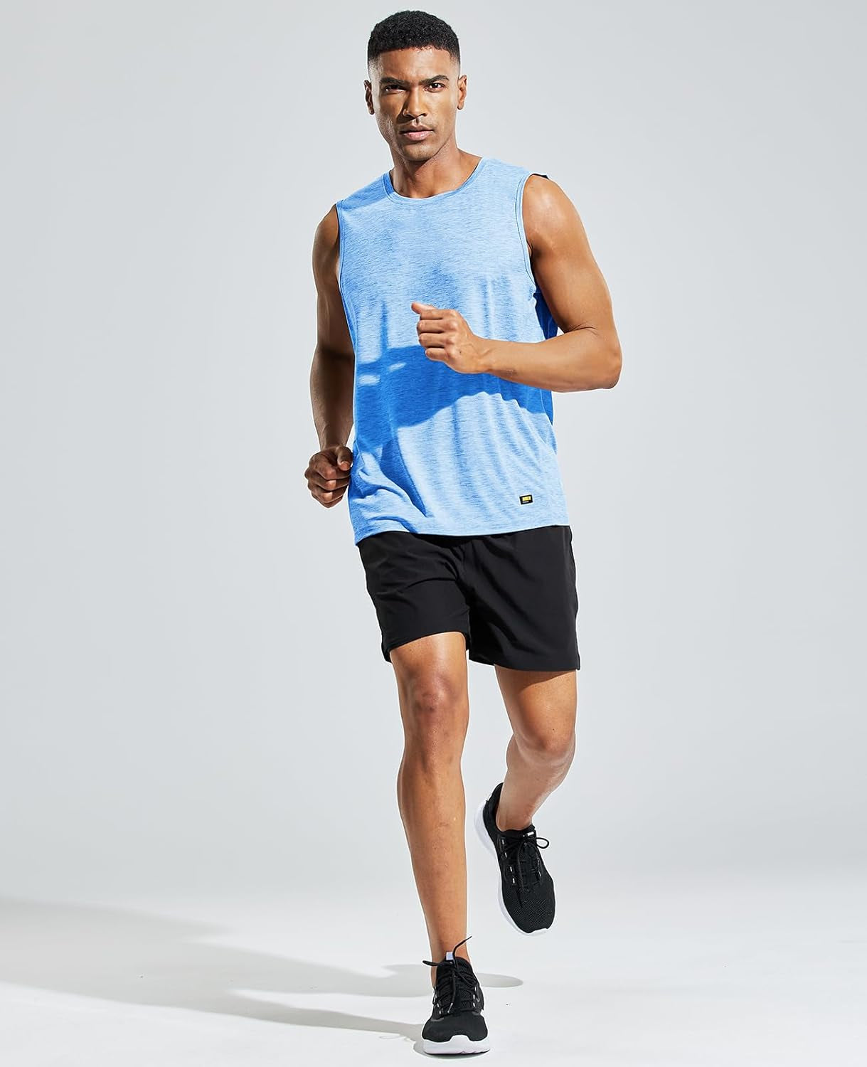 Men’S Sleeveless Tank Top Dry Fit Workout Muscle Tee Shirt for Running Athletic Gym Sports Training, Moisture Wicking