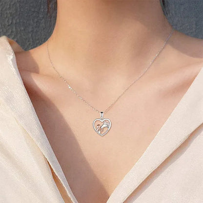 1/2/3Pcs Funny Cute Horse Unicorn Pendant Necklace 925 Sterling Silver Necklace Earrings Bracelet Chain Jewelry Set for Women Girls Birthday Gifts