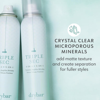 Drybar Triple Sec 3-In-1 Finishing Spray | Adds Texture, Amplifies and Refreshes Hair for Fuller Styles & Absorbs Light Oils, All Hair Types