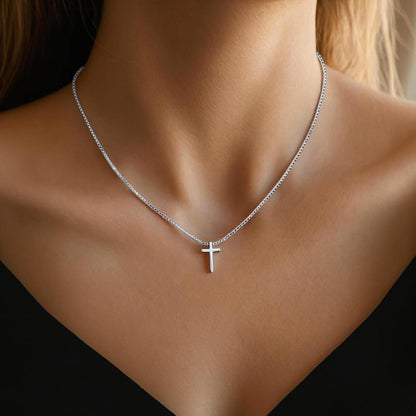 Gold Necklace for Women,Valentines Day Gifts, Cross Necklace Dainty 18K Real Gold Silver Plated, Cute Simple Small Trendy Choker Pendant Jewelry Non Tarnish Gold Necklace Faith Jewelry Gift - WORLD TIME VISITS