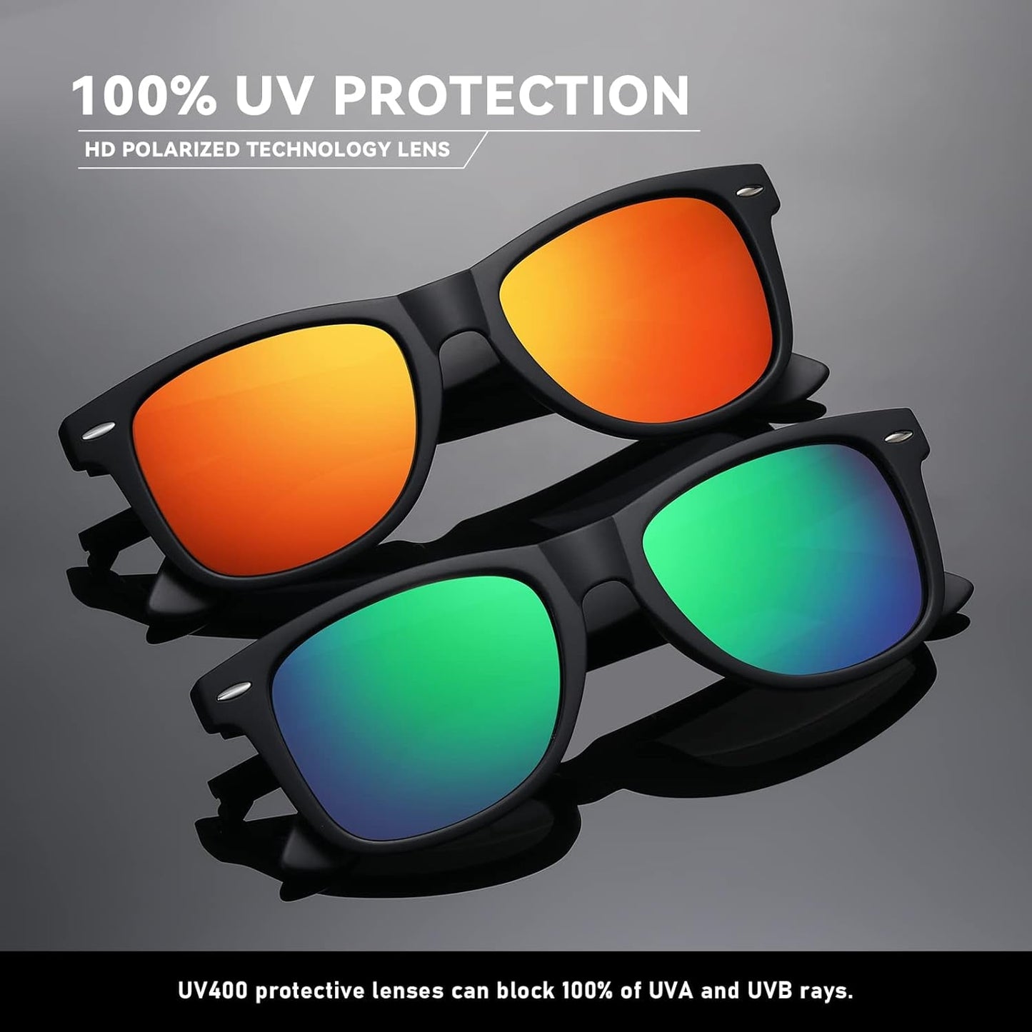 Polarized Sunglasses Womens Men - Sun Glasses Fashion Trendy Driving Fishing UV Blocking UV400 Protection