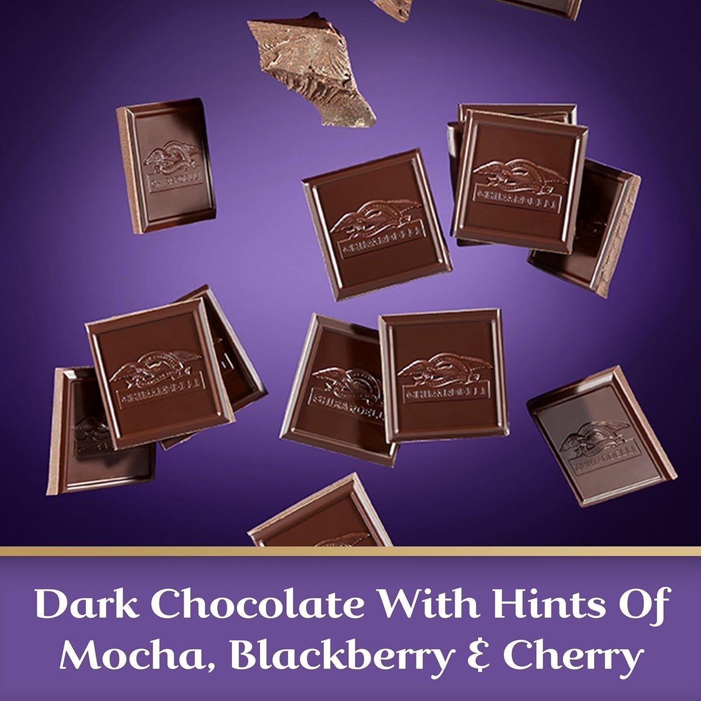 Intense Dark Chocolate Bar, 72% Cacao, Valentine’S Day Chocolate Gifts, 3.5 Oz Bar