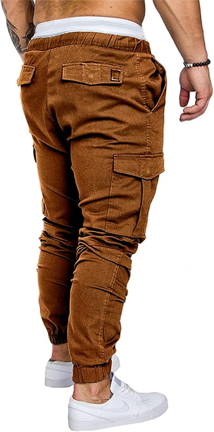 Mens Fashion Joggers Sports Pants Athletic Workout Trousers Casual Cargo Pants