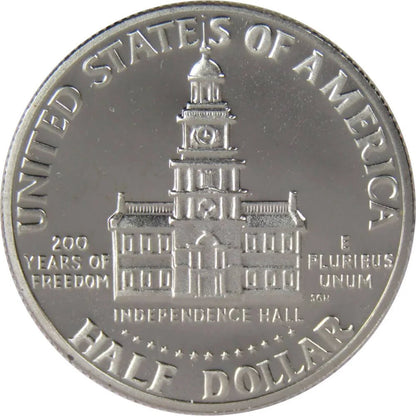 1976 S Kennedy Bicentennial Half Dollar Choice Proof Clad 50C US Coin Master Coins - WORLD TIME VISITS