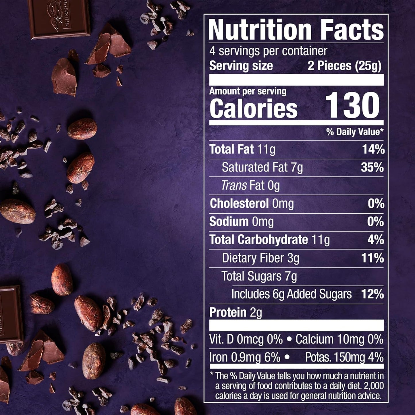 Intense Dark Chocolate Bar, 72% Cacao, Valentine’S Day Chocolate Gifts, 3.5 Oz Bar