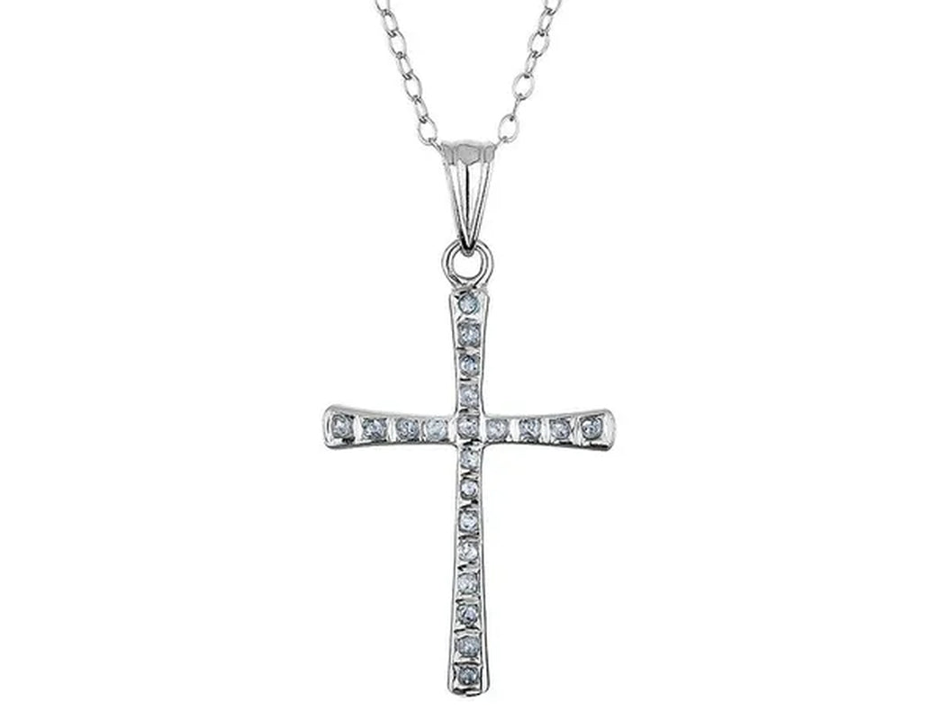 Sterling Silver Cross Pendant Necklace with Chain