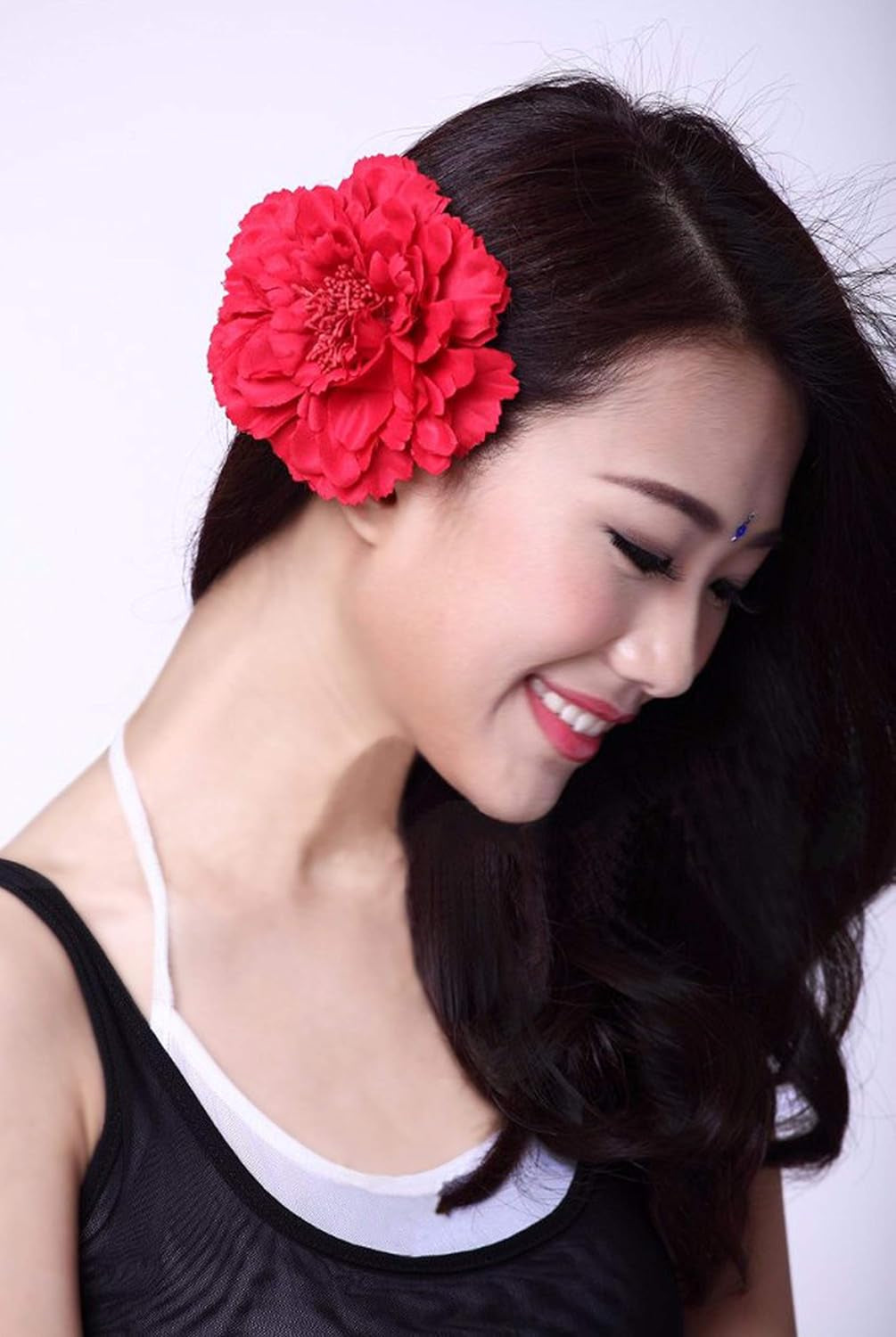 Hair Flower Clips Brooch Boutique Hair Accessories Bohemia Hairpins for Women Girls (Rose)