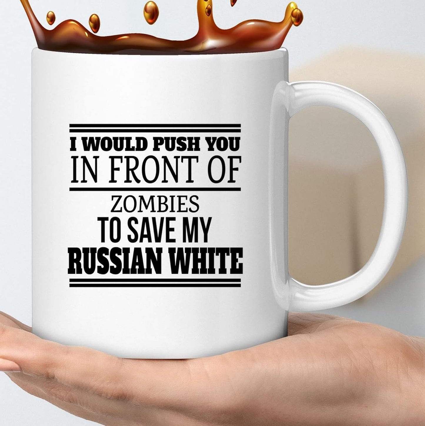 Coffee Mug Russian Dad Funny Fathers Day Russian Lover Zombies - Cup Cup Funny Gifts For, Family, Coworker, Father, Mother on Holidays, New Year, Birthday Cup 134860 - WORLD TIME VISITS