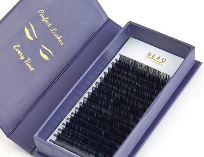 Volume Lash Extensions 0.05Mm C Curl 10Mm Tray - Semi Permanent Professional Individual Russian Volume Faux Mink Lash Extensions - Single Individual Eyelashes for Lash Tech Salon Supplies