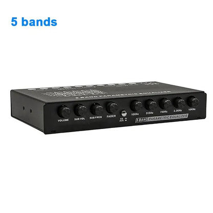 Car Audio Equalizer Amplifier Adjustable Hz EQ Car Amplifier Graphic Equalizer with CD AUX Input 5 or 7 Band Equalizer Amplificador