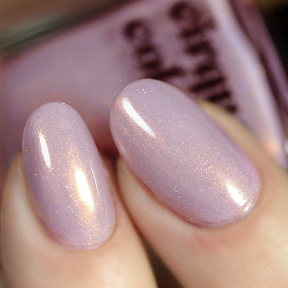 Desert Bloom Collection - Shimmer Holographic Sparkle Nail Polish - Fata Morgana - Dusky Violet - 0.37 Fl. Oz. (11 Ml) - Vegan, Cruelty-Free, Non-Toxic Formula