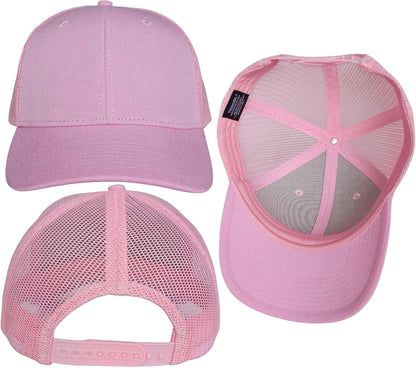 2 Pack Snapback Trucker Baseball Hats Mesh Back Adjustable Blank Ball Caps for Men Women - WORLD TIME VISITS