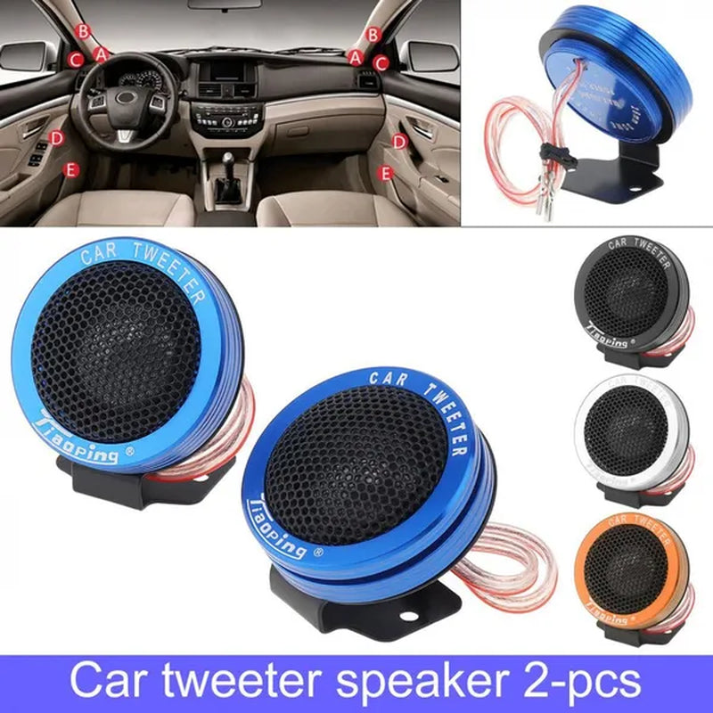 2Pcs 150W Car Silk Dome Tweeter Audio Loudspeaker Car Stereo Treble Speaker for Car - WORLD TIME VISITS
