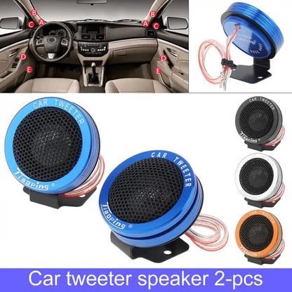2Pcs 150W Car Silk Dome Tweeter Audio Loudspeaker Car Stereo Treble Speaker for Car - WORLD TIME VISITS