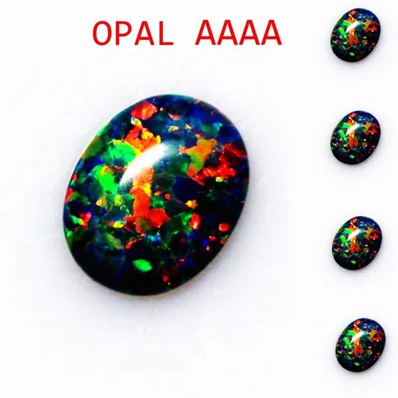 Brilliant MIX OPAL Gem OVAL Cabochon Cut 7X9mm AAAAA VVS Loose Gemstone Jewelry Making Ring