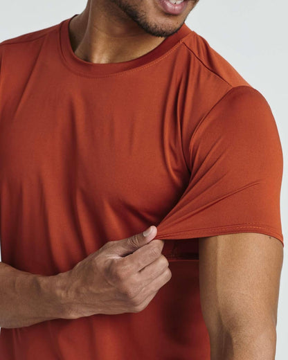5 Pack: Men’S Short Sleeve Dry Fit Active Crew Neck T Shirt - Athletic Running Gym Workout Tee Tops