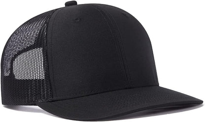 Trucker Hat - Mesh Snap Back - Unisex Adjustable Baseball Cap - Outdoor Hats for Men Women