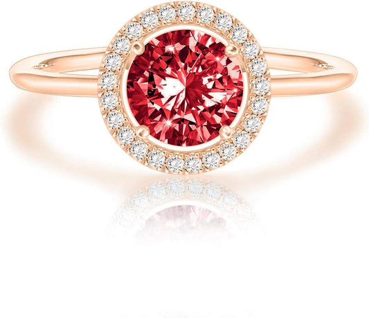 14K Gold Plated Crystal Birthstone Rings | Rings for Women