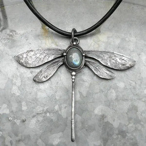 Fashion Jewelry Women Dragonfly CZ Pendant Necklace Fit Xmas Gift