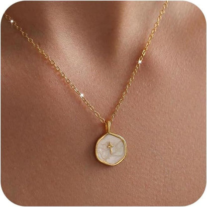 Cross Necklace for Women Dainty 14K Gold Plated Cross Necklace, Simple Cute Gold Cross Charm Necklaces for Women Easter Christian Baptism Religious Faith Jewelry Gifts - WORLD TIME VISITS