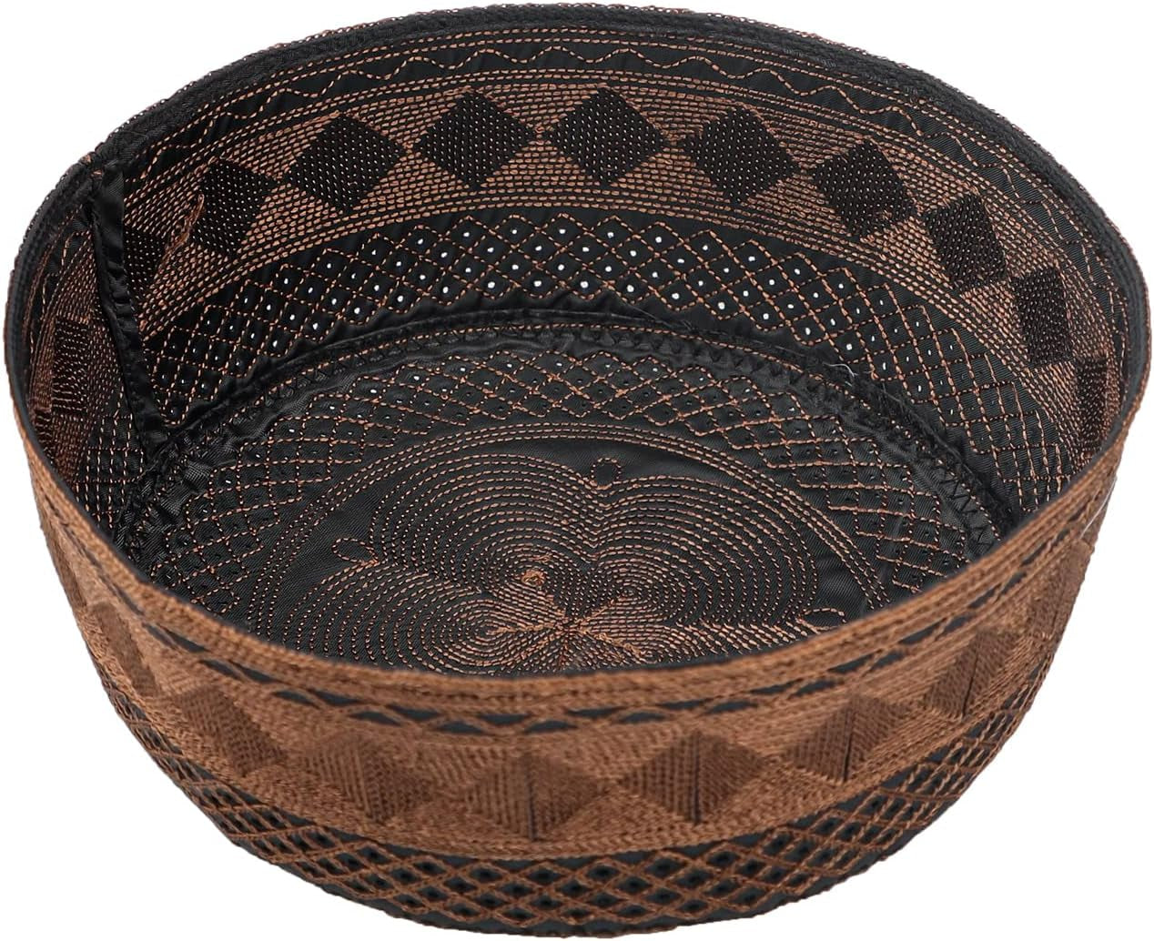 Muslim Prayer Kufi Hat for Men Boys Islamic Beanie Skull Cap Prayer Headwear Embroidery Kofia Topi Sun Hat Ramadan Eid Gift