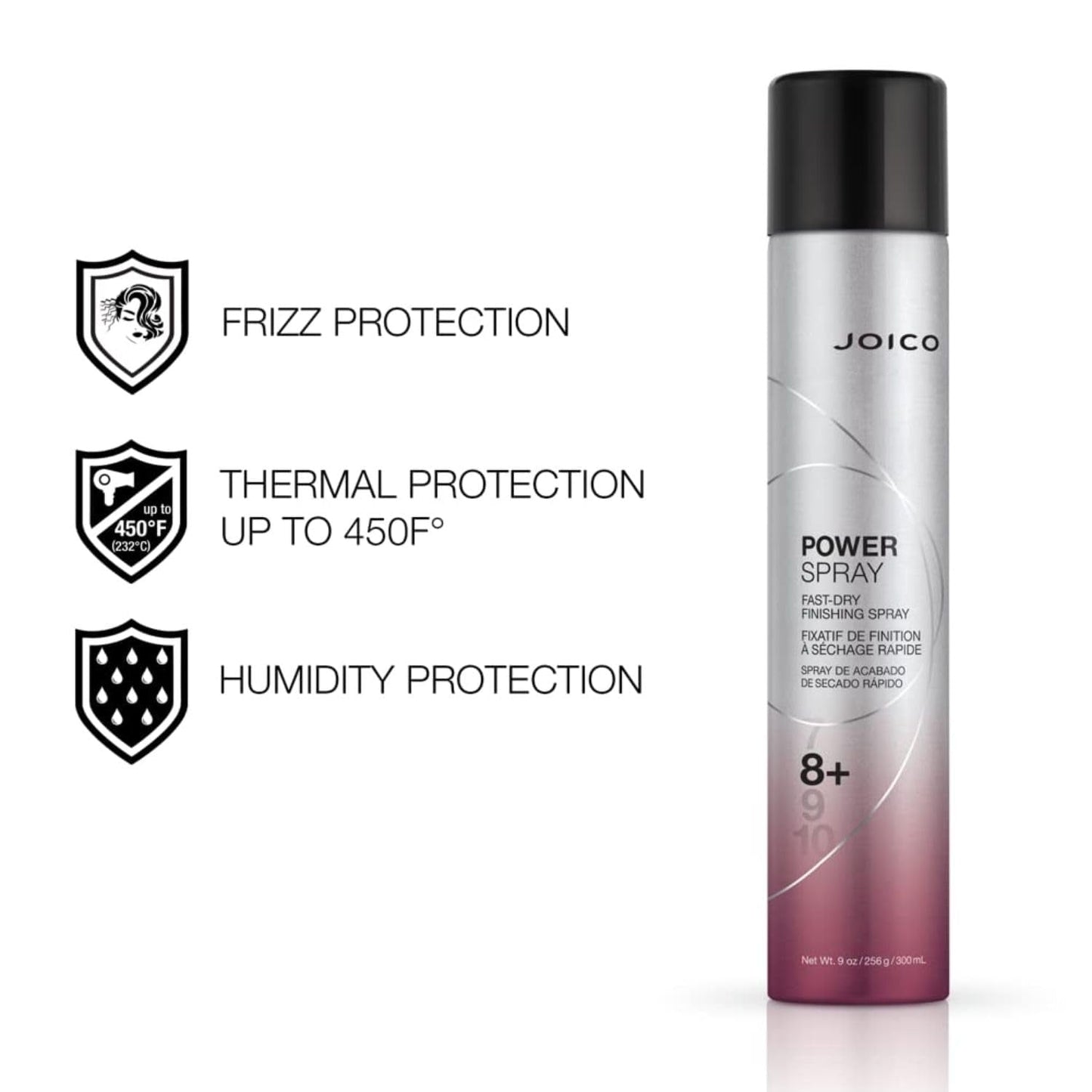 Power Spray Fast-Dry Finishing Spray | for Most Hair Types | Protect against Heat & Humidity | Protect against Pollution & Harmful UV | Paraben & Sulfate Free | 72 Hour Hold
