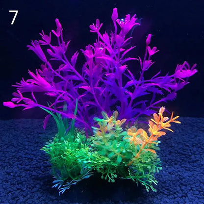 Fashion Luxury 14Cm Plants Plastic Simulation Artificial Plants Aquarium Water Ornament Fish Tank Grass Decoration