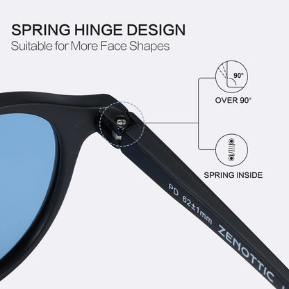 Polarized round Sunglasses, Stylish Sunglasses for Men and Women Retro Classic, Multi-Style Selection